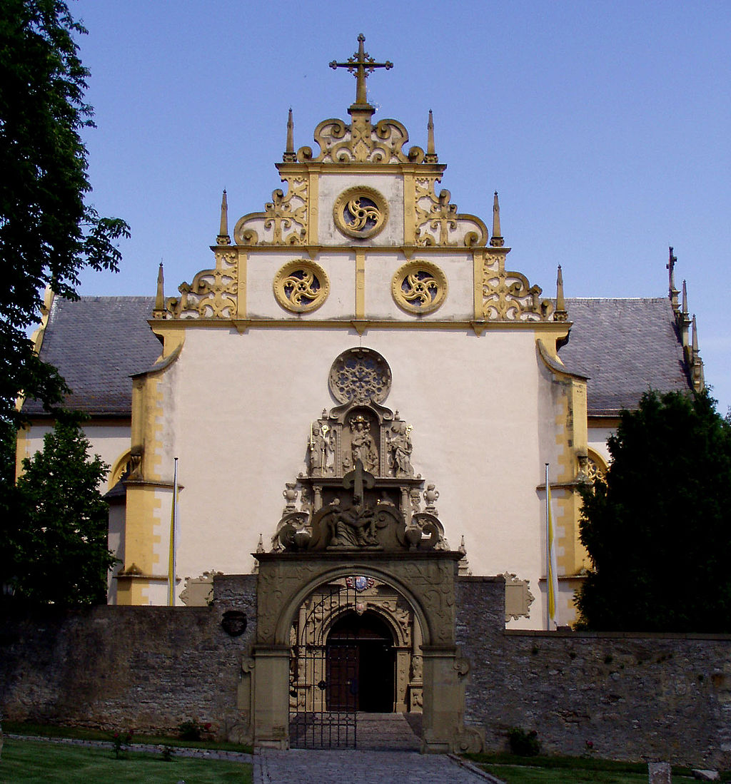 Eingang Wallfahrtskirche Maria im Sand Dettelbach