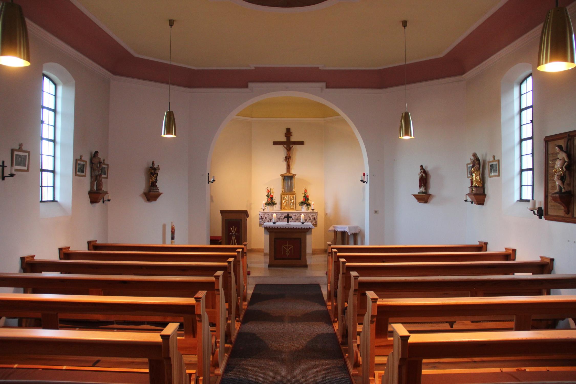 Innenansicht Marienkapelle Lach St. Marien lach