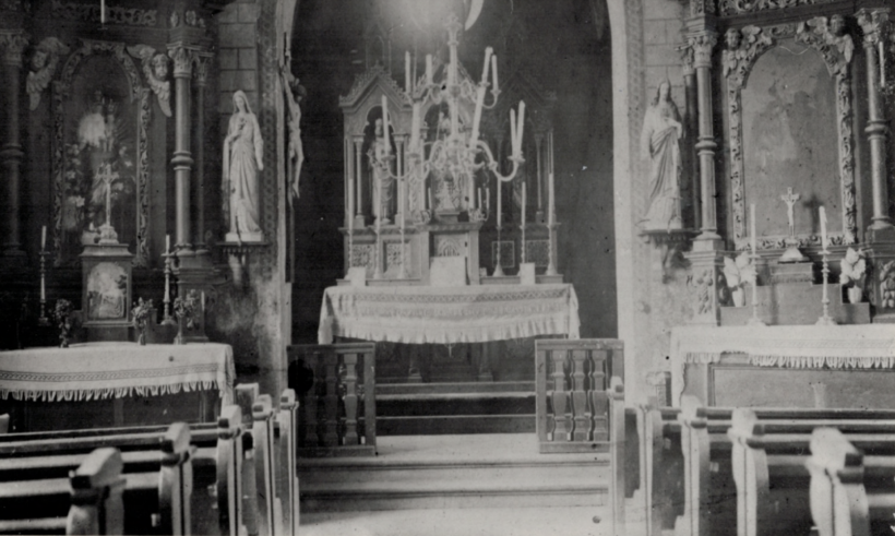 Innenansicht Kirche Elsendorf 1891